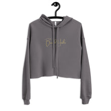 Load image into Gallery viewer, Braid Hustle Crop Hoodie